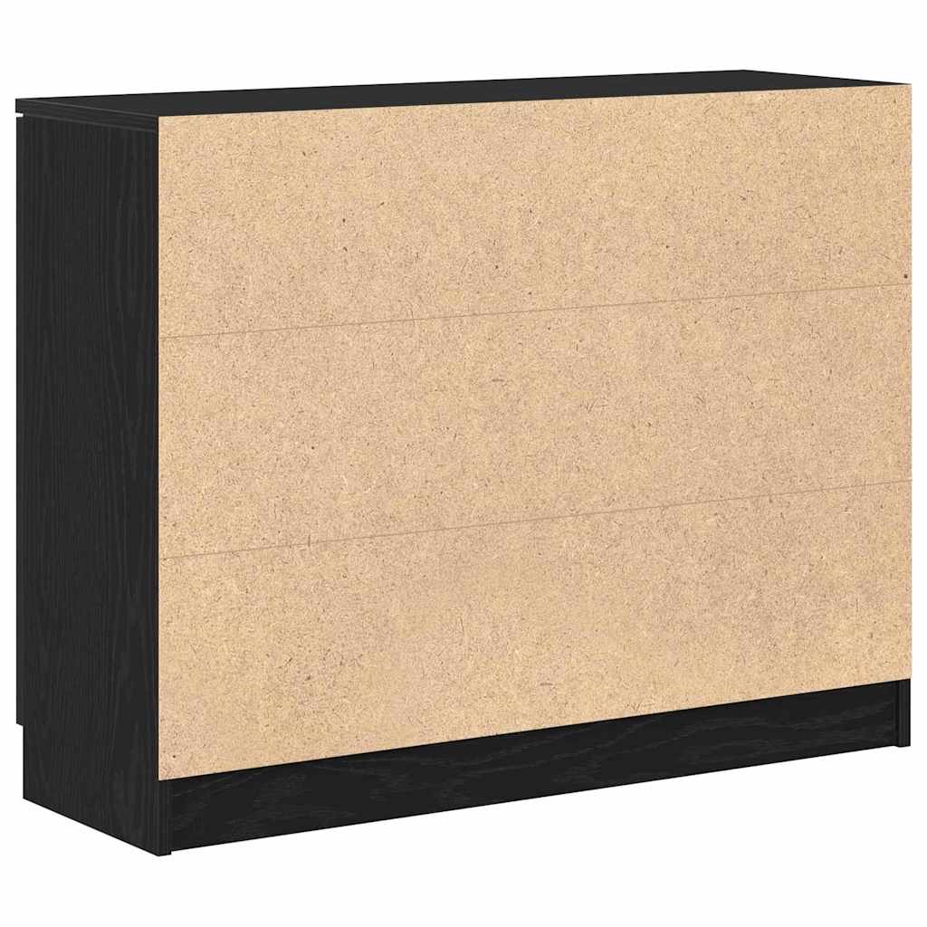 Sideboard Sort eg 90,5 x 30 x 70 cm Konstrueret træ
