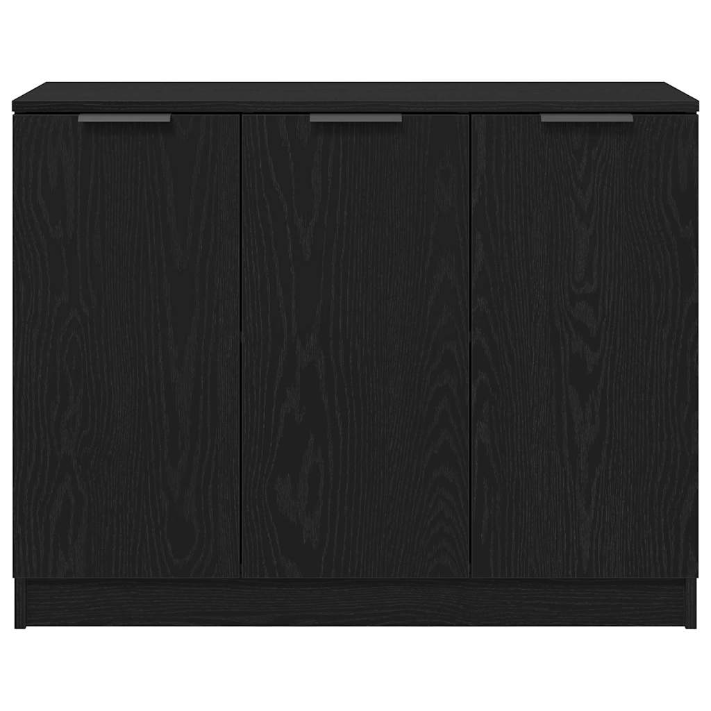 Sideboard Sort eg 90,5 x 30 x 70 cm Konstrueret træ