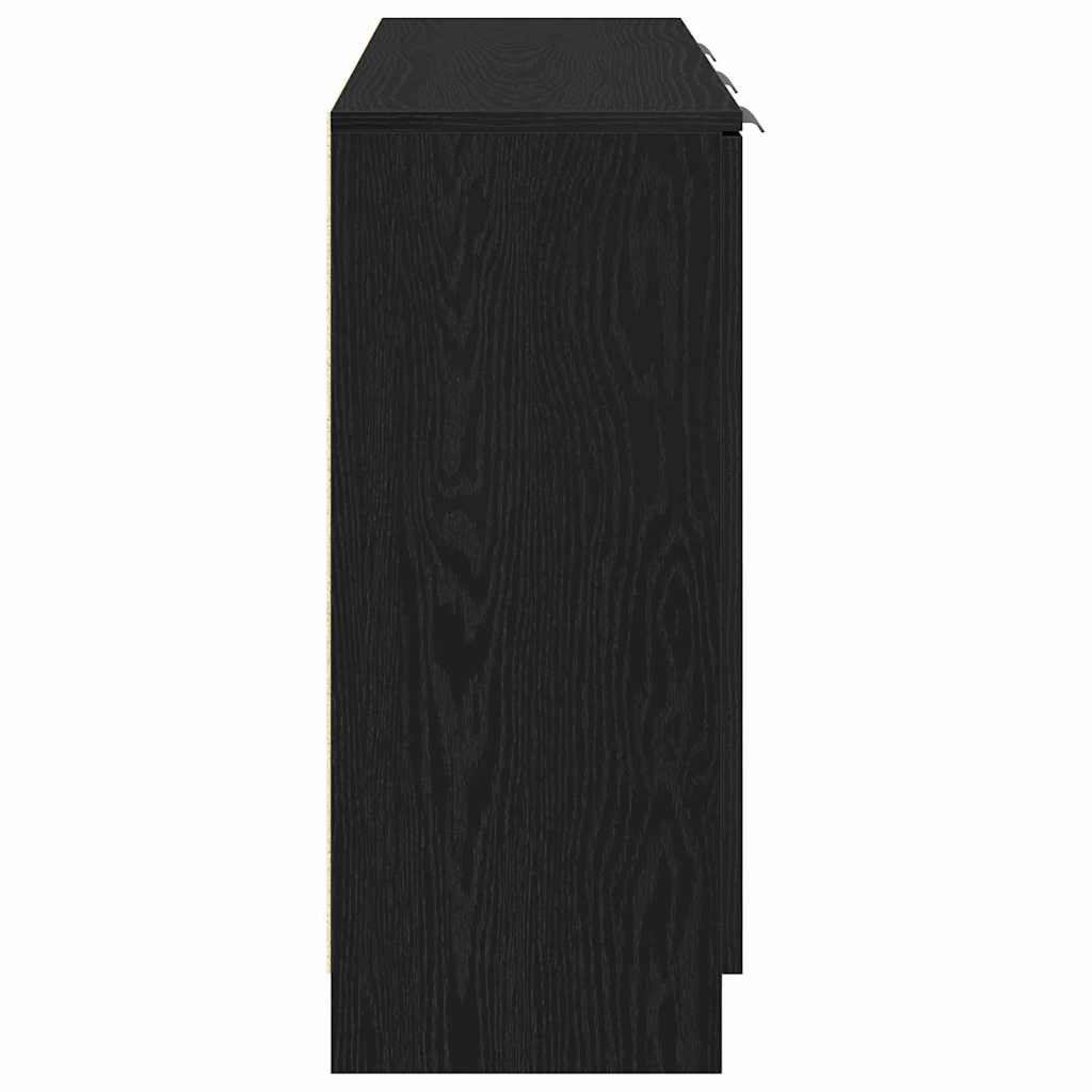 Sideboard Sort eg 90,5 x 30 x 70 cm Konstrueret træ