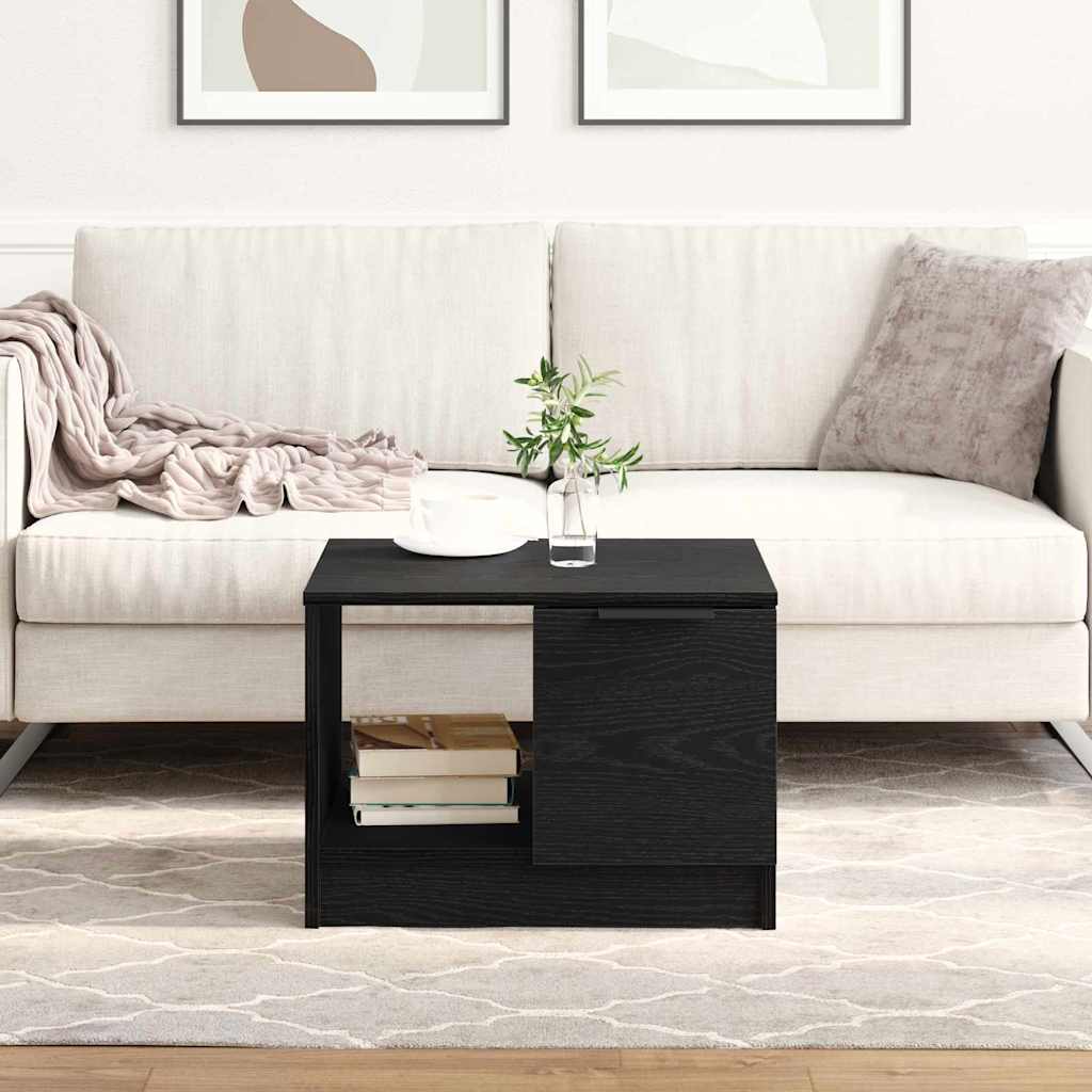 Sofabord Sort eg 50 x 50 x 36 cm Konstrueret træ