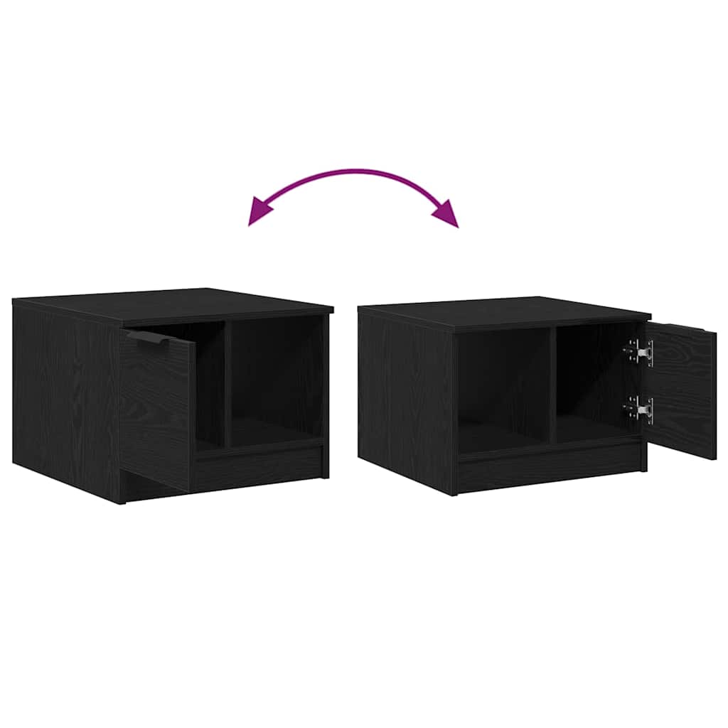 Sofabord Sort eg 50 x 50 x 36 cm Konstrueret træ