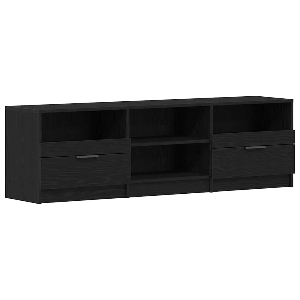 TV-skab 150 x 33,5 x 45 cm Sort eg Konstrueret træ