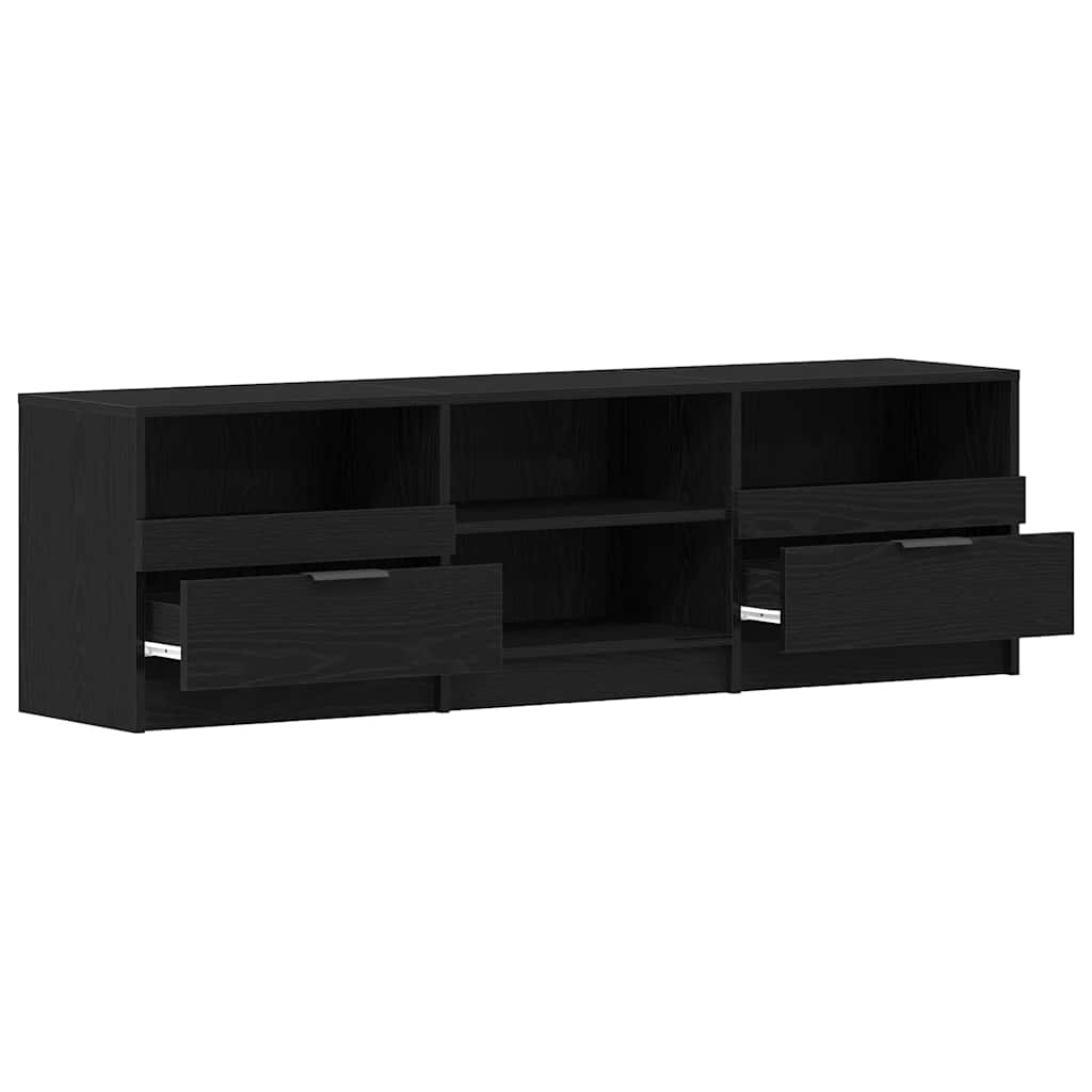 TV-skab 150 x 33,5 x 45 cm Sort eg Konstrueret træ
