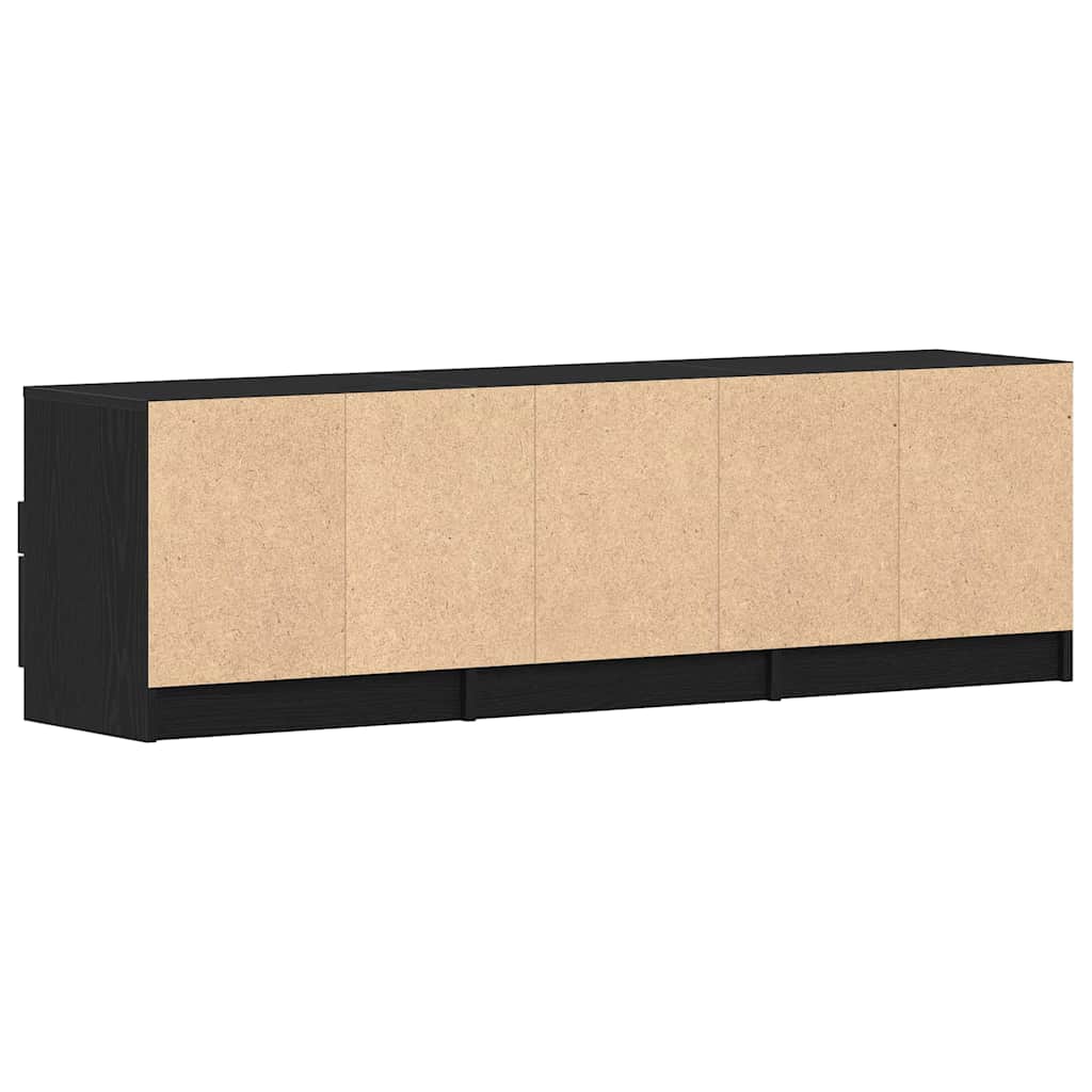 TV-skab 150 x 33,5 x 45 cm Sort eg Konstrueret træ