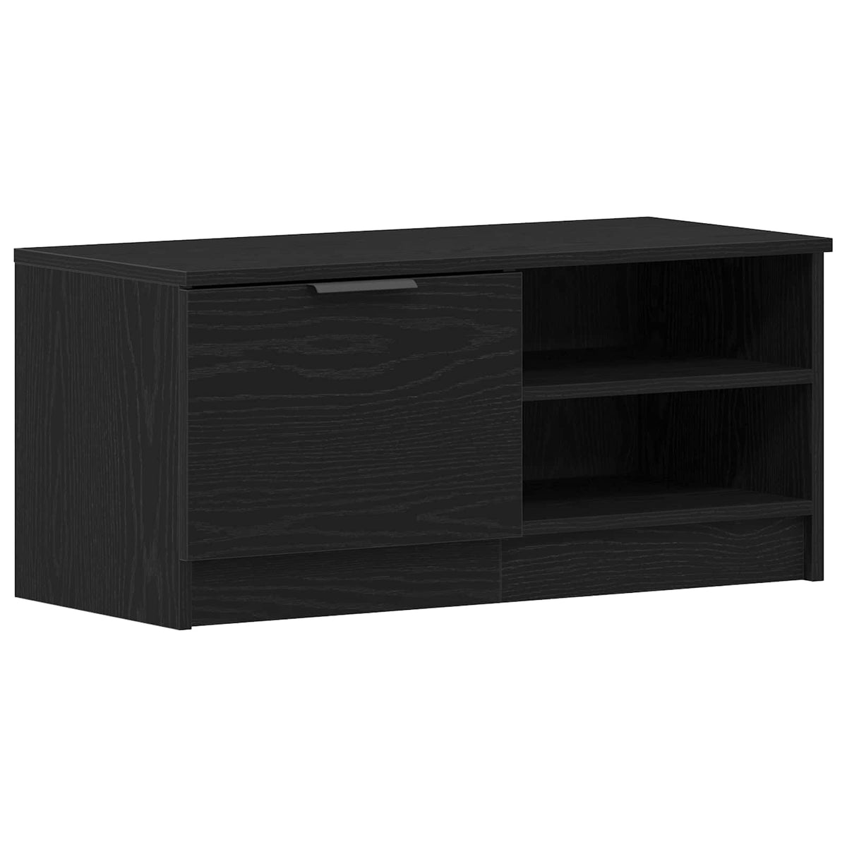 TV-skab 80 x 35 x 36,5 cm Sort eg Konstrueret træ