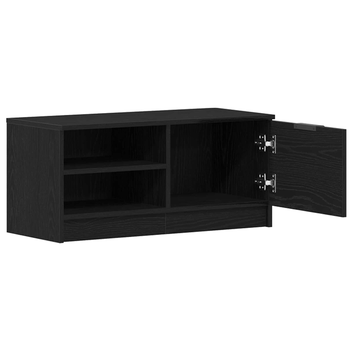 TV-skab 80 x 35 x 36,5 cm Sort eg Konstrueret træ