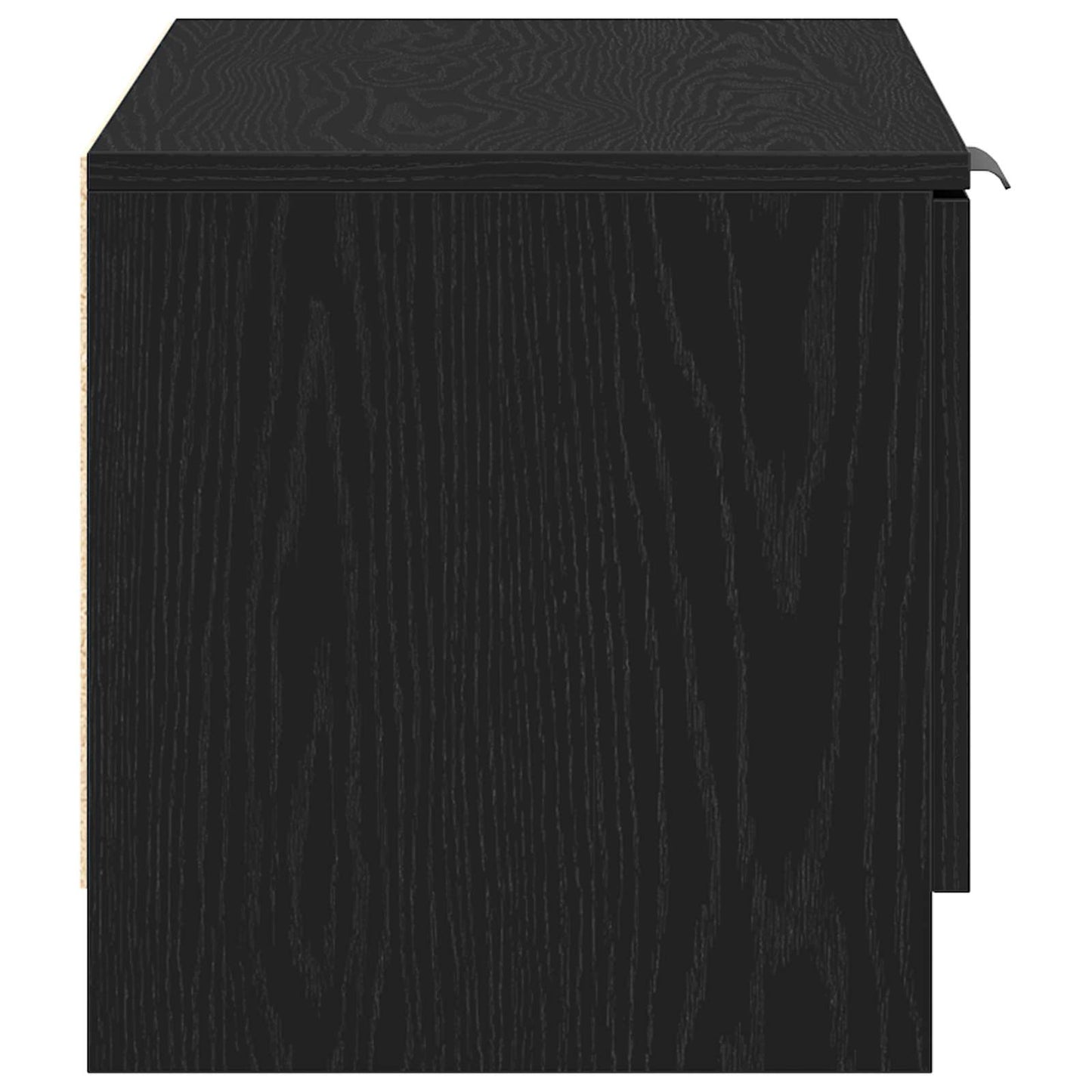 TV-skab 80 x 35 x 36,5 cm Sort eg Konstrueret træ