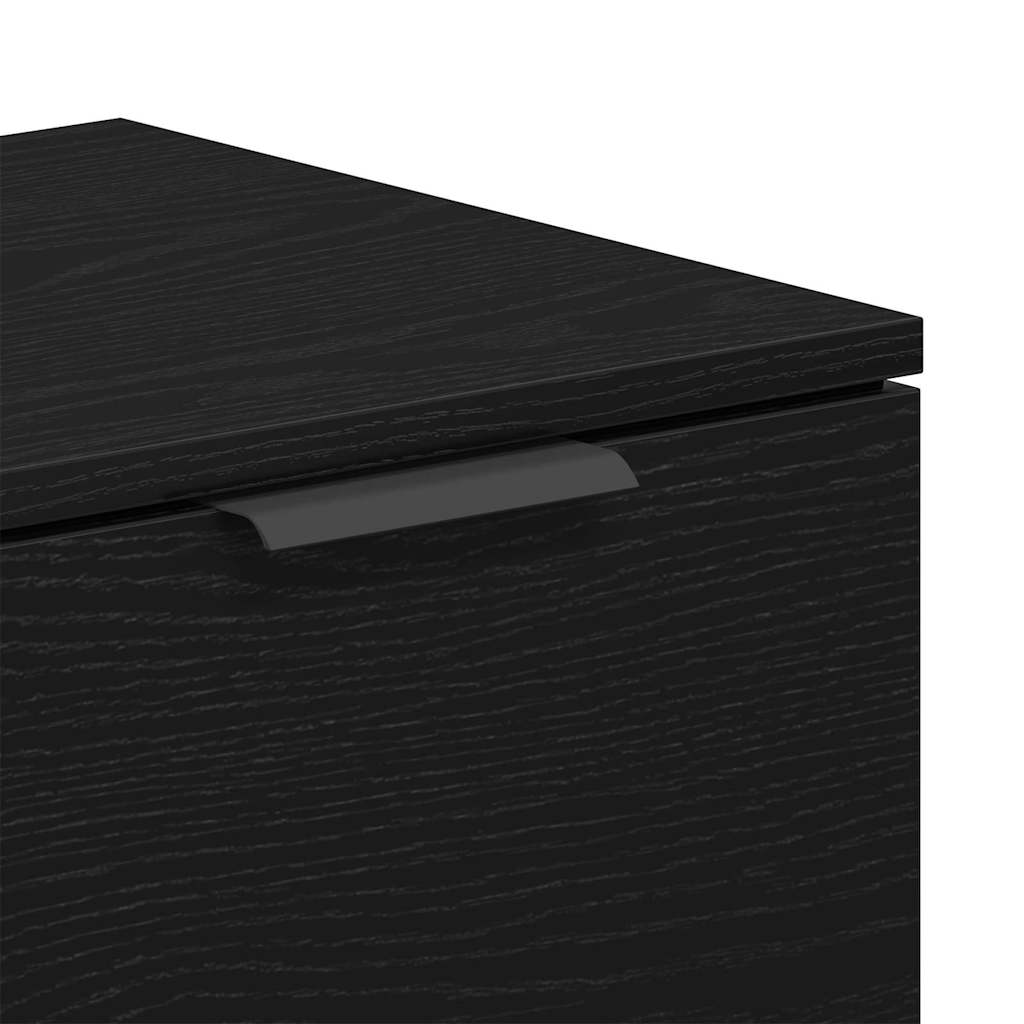TV-skab 102 x 32 x 35,5 cm Sort eg Konstrueret træ