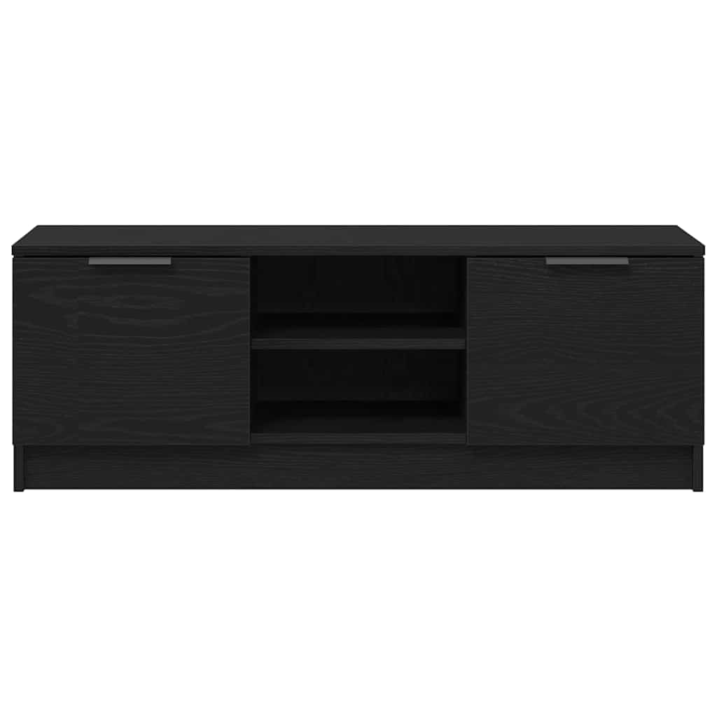 TV-skab 102 x 32 x 35,5 cm Sort eg Konstrueret træ