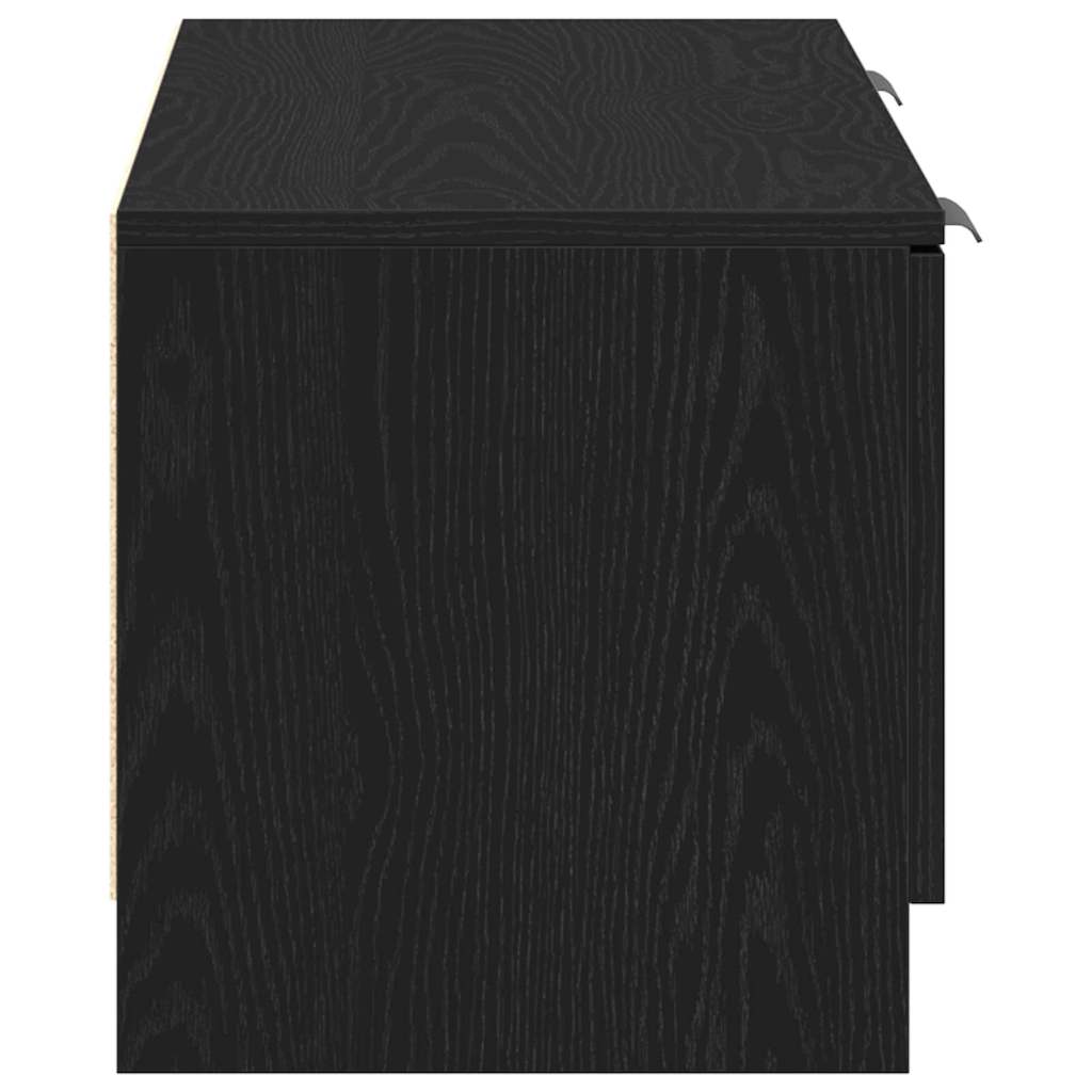 TV-skab 102 x 32 x 35,5 cm Sort eg Konstrueret træ