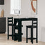 Væg barbord 102 x 45 x 103,5 cm Konstrueret træ Sort eg
