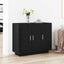 Sideboard Sort eg 92 x 35 x 75 cm Konstrueret træ