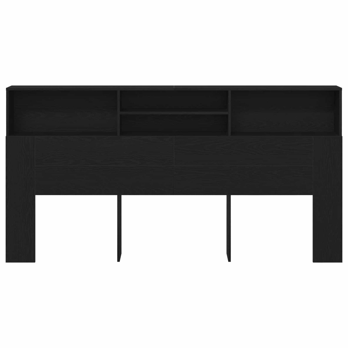 Hovedgærde Skab Sort eg Konstrueret træ