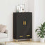 Highboard Sort eg 70 x 31 x 115 cm Konstrueret træ