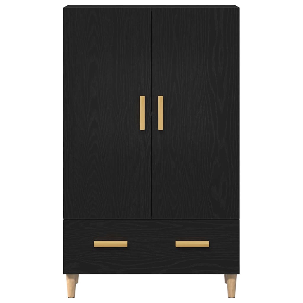 Highboard Sort eg 70 x 31 x 115 cm Konstrueret træ