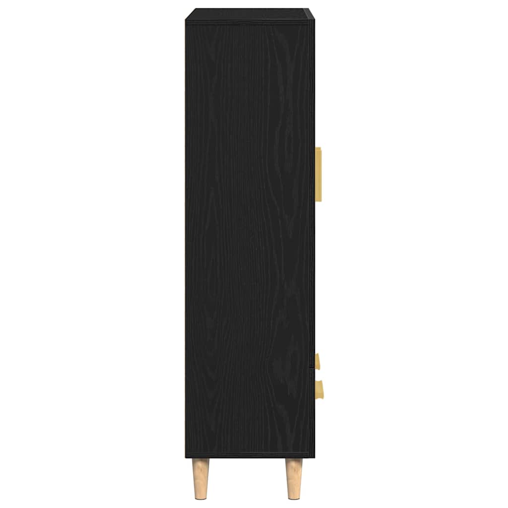 Highboard Sort eg 70 x 31 x 115 cm Konstrueret træ