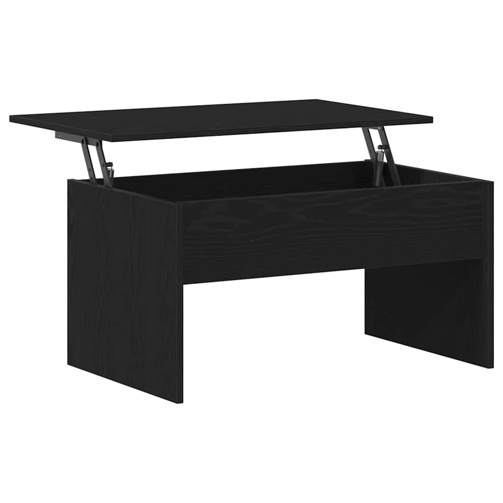Sofabord Sort eg 80 x 50,5 x 41,5 cm Konstrueret træ