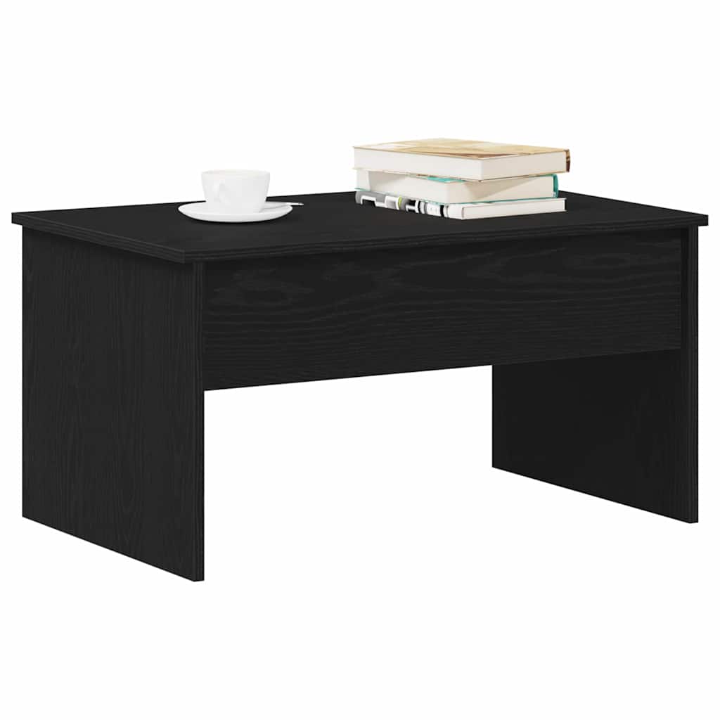 Sofabord Sort eg 80 x 50,5 x 41,5 cm Konstrueret træ