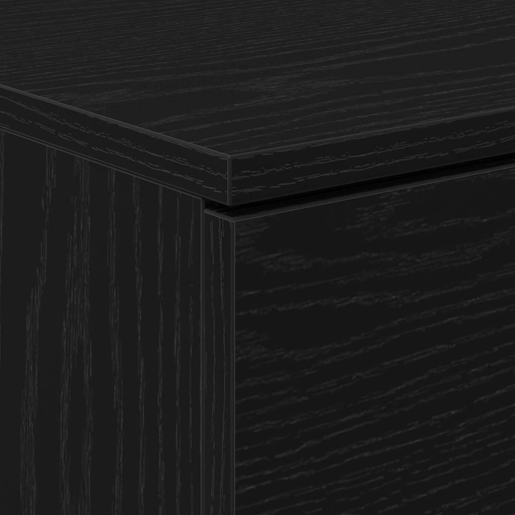 Natskab 2 stk. Sort eg 40 x 65 x 65 cm Konstrueret træ