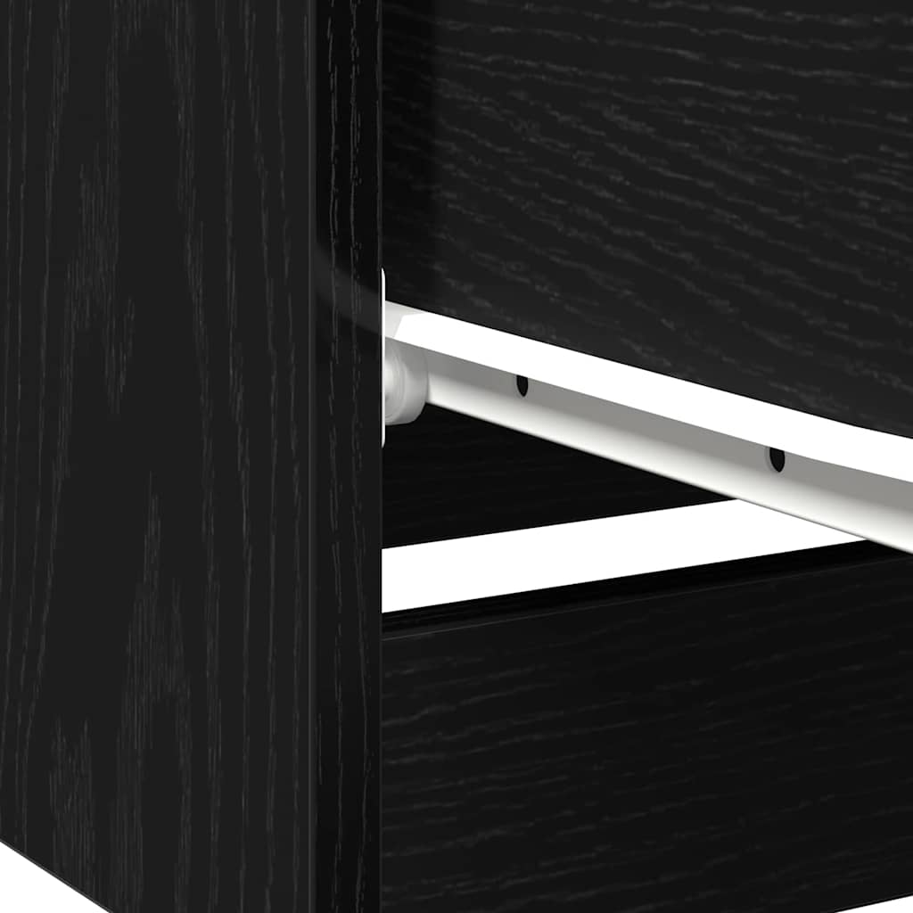 Natskab 2 stk. Sort eg 40 x 65 x 65 cm Konstrueret træ