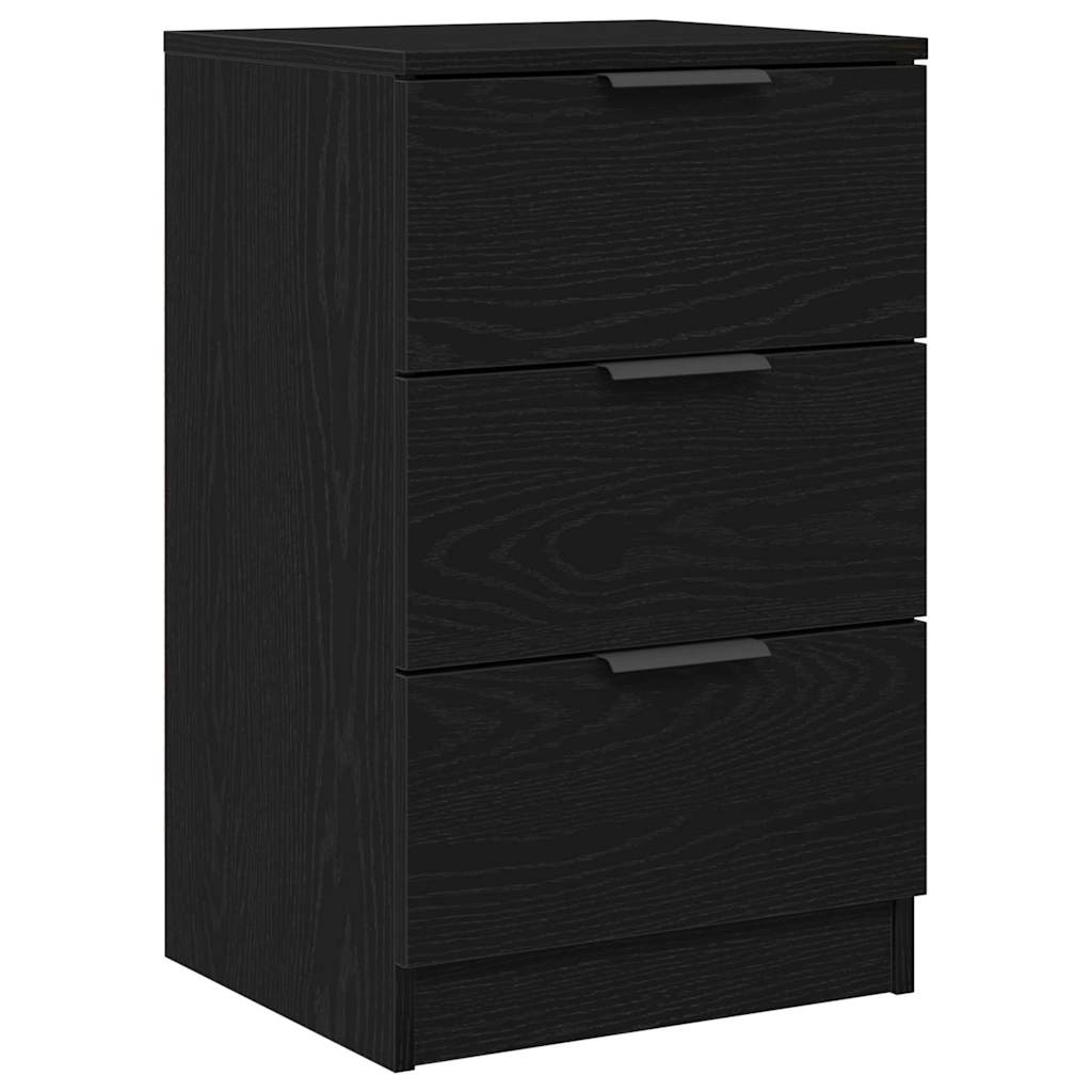 Natskab 2 stk. Sort eg 40 x 65 x 65 cm Konstrueret træ