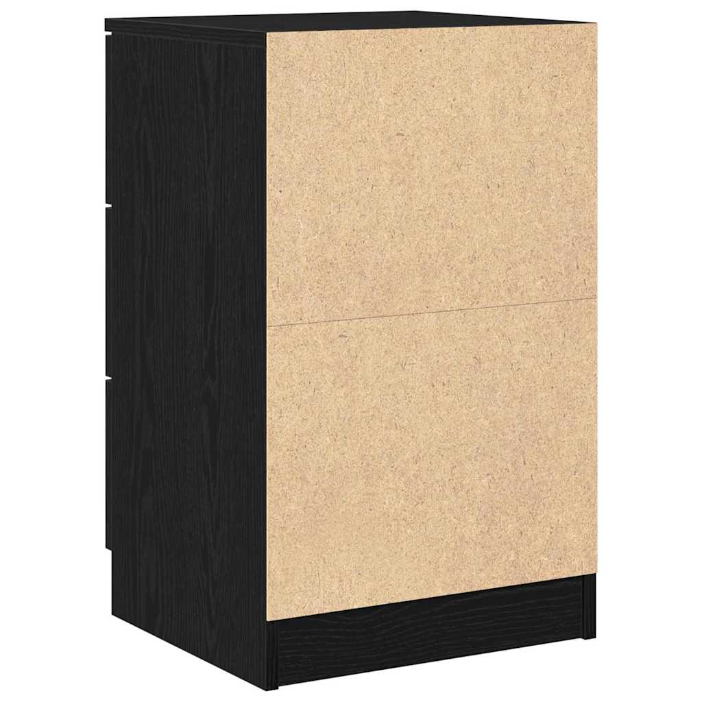 Natskab 2 stk. Sort eg 40 x 65 x 65 cm Konstrueret træ