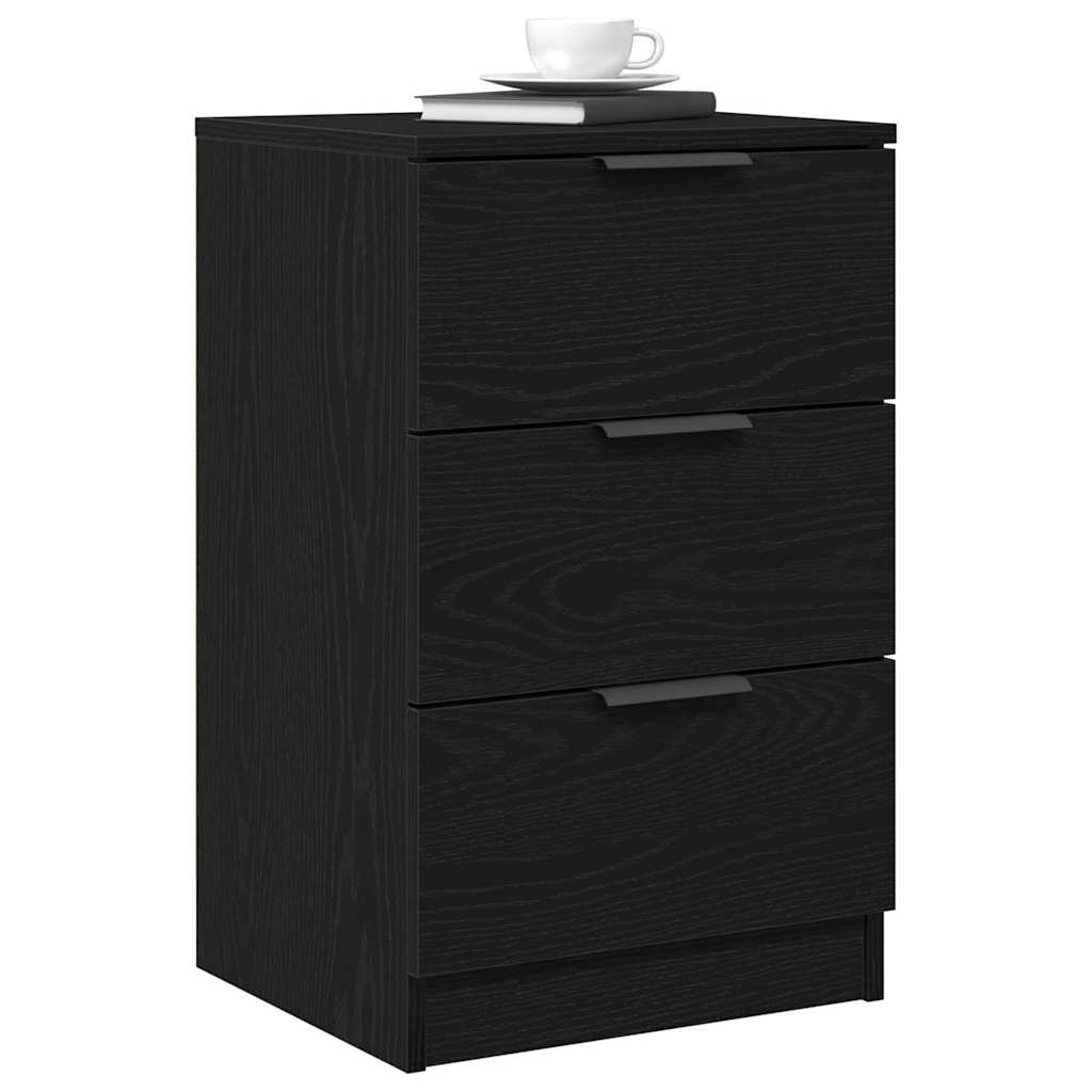 Natskab 2 stk. Sort eg 40 x 65 x 65 cm Konstrueret træ