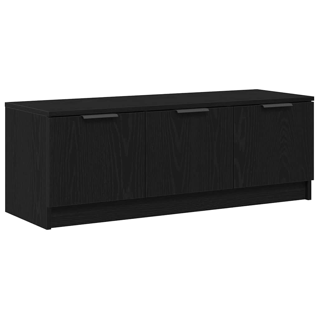 TV-skab 102 x 35 x 36,5 cm Sort eg Konstrueret træ