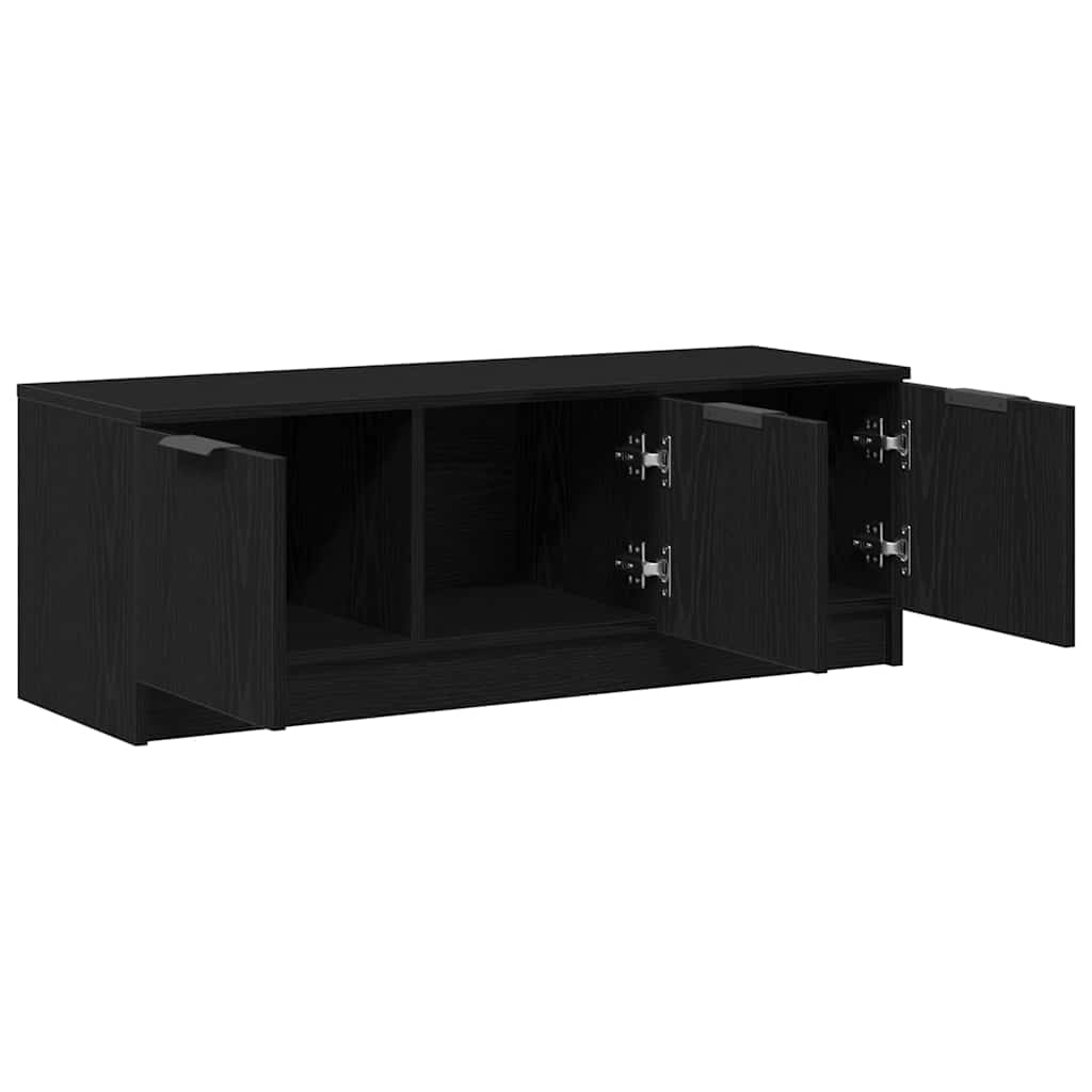 TV-skab 102 x 35 x 36,5 cm Sort eg Konstrueret træ