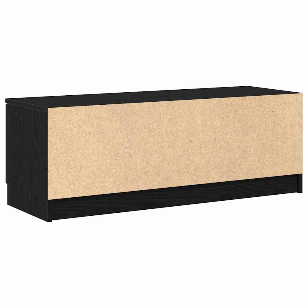 TV-skab 102 x 35 x 36,5 cm Sort eg Konstrueret træ