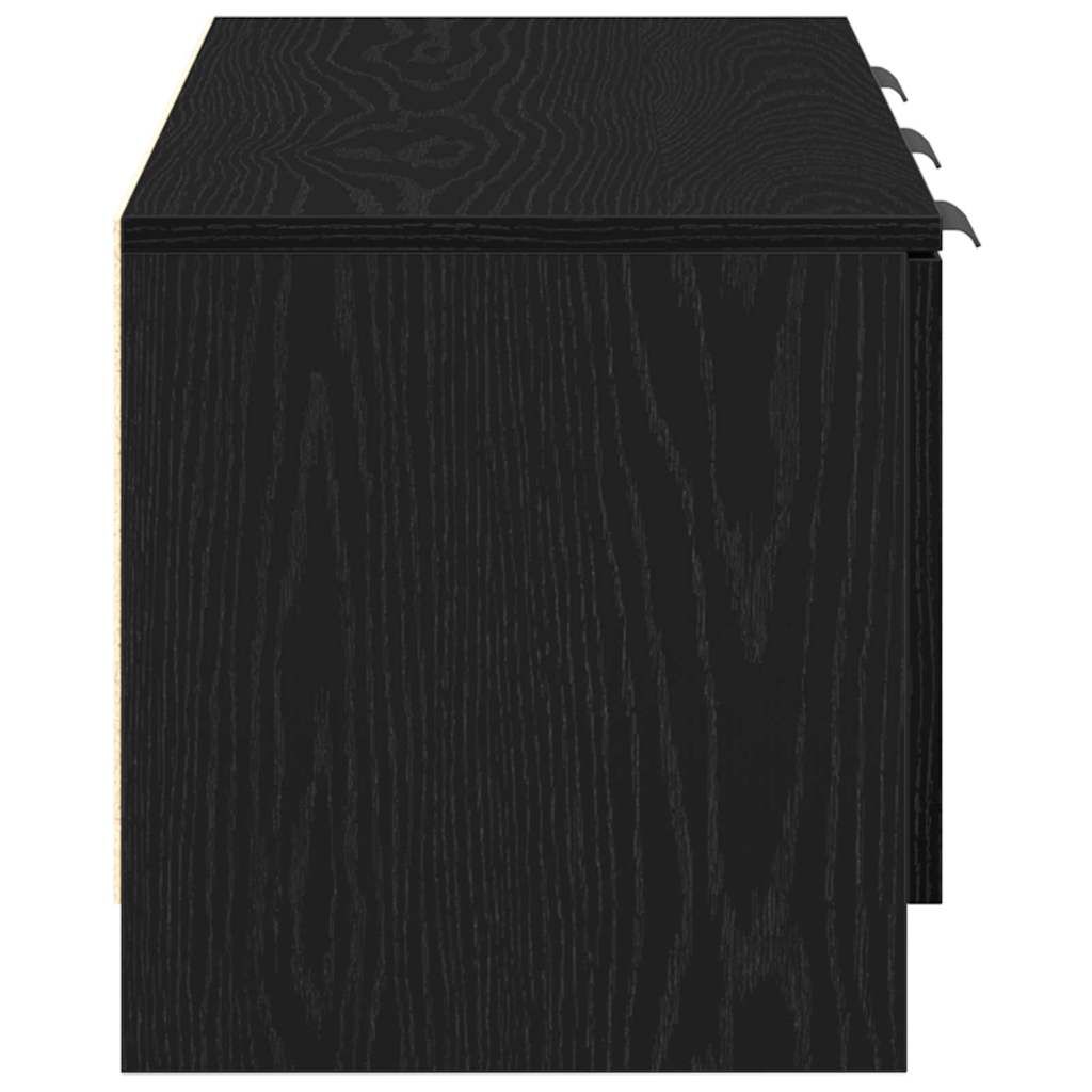 TV-skab 102 x 35 x 36,5 cm Sort eg Konstrueret træ