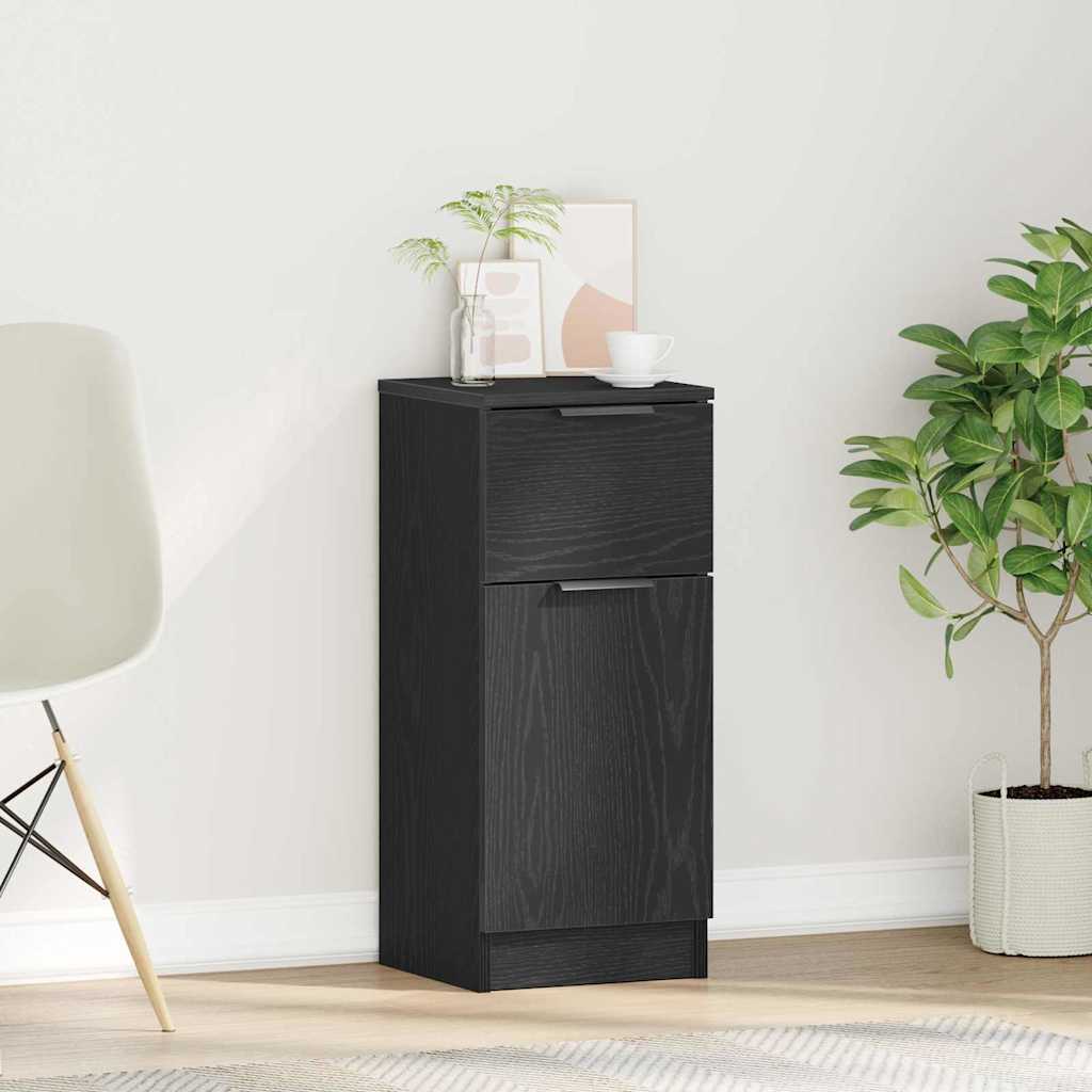 Sideboard Sort eg 30 x 30 x 70 cm Konstrueret træ