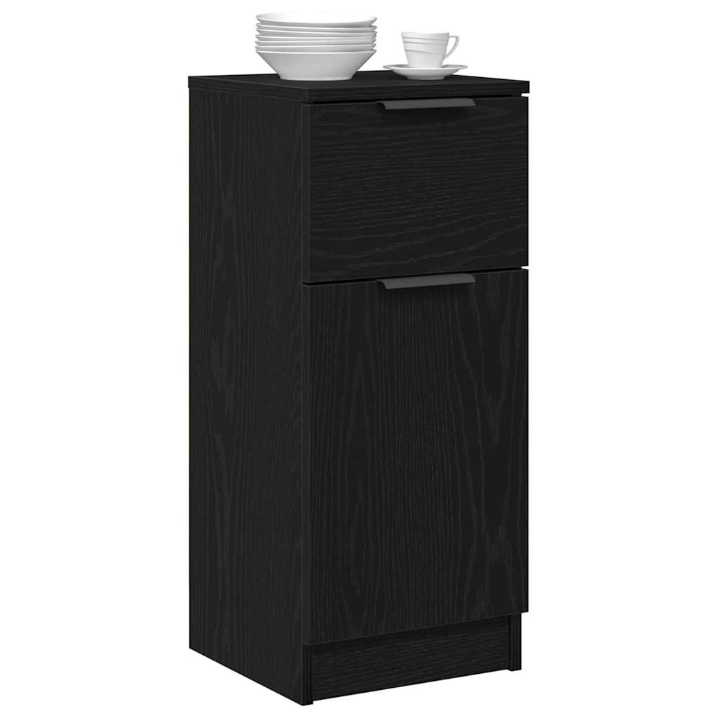 Sideboard Sort eg 30 x 30 x 70 cm Konstrueret træ