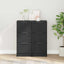 Sideboard 2 stk. Sort eg 30 x 30 x 70 cm Konstrueret træ