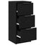 Sideboard 2 stk. Sort eg 30 x 30 x 70 cm Konstrueret træ