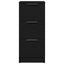 Sideboard 2 stk. Sort eg 30 x 30 x 70 cm Konstrueret træ
