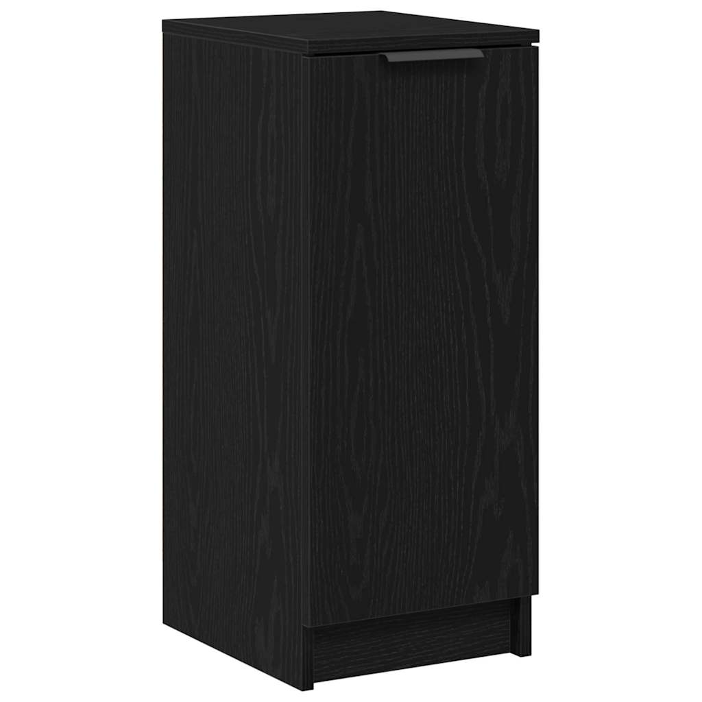 Sko skab med hylde Sort eg 29,5 x 35 x 70 cm Konstrueret træ