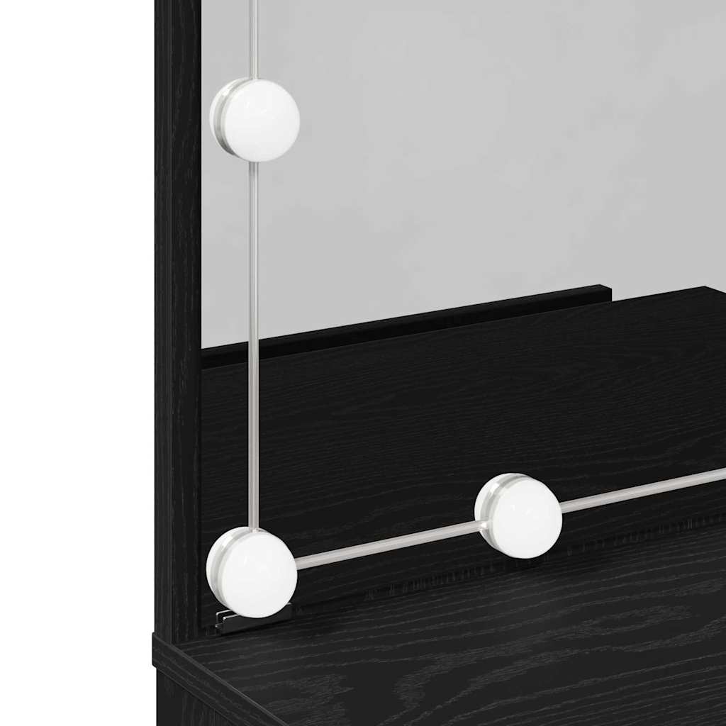 Klædeskab Sort eg 60 x 40 x 140 cm Konstrueret træ