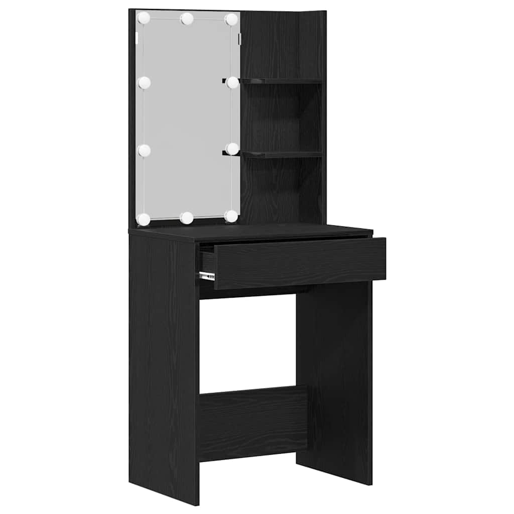 Klædeskab Sort eg 60 x 40 x 140 cm Konstrueret træ