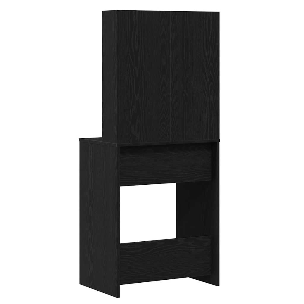Klædeskab Sort eg 60 x 40 x 140 cm Konstrueret træ