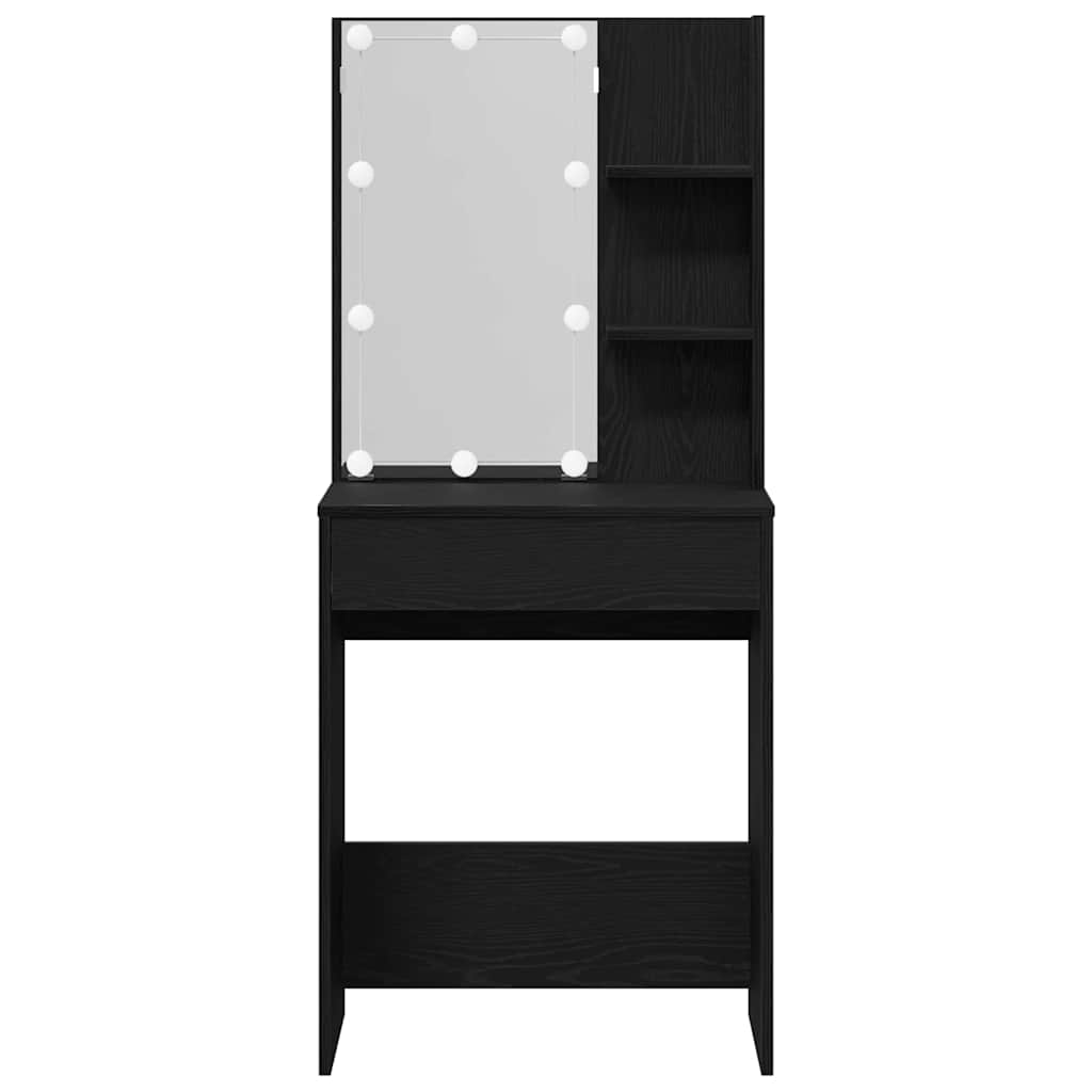 Klædeskab Sort eg 60 x 40 x 140 cm Konstrueret træ