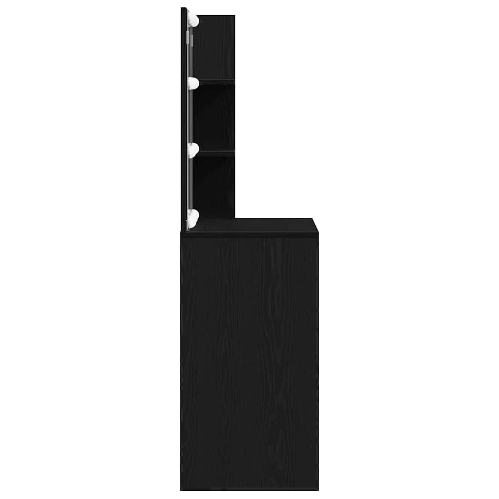 Klædeskab Sort eg 60 x 40 x 140 cm Konstrueret træ