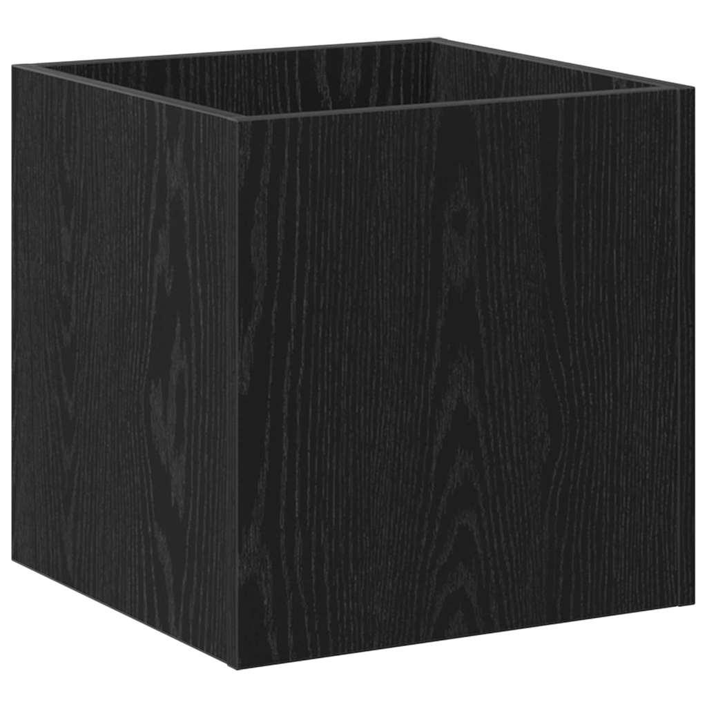 Blomsterkasse Sort eg 40 x 40 x 40 cm Konstrueret træ