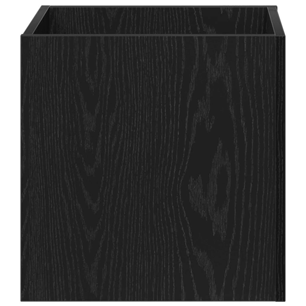 Blomsterkasse Sort eg 40 x 40 x 40 cm Konstrueret træ