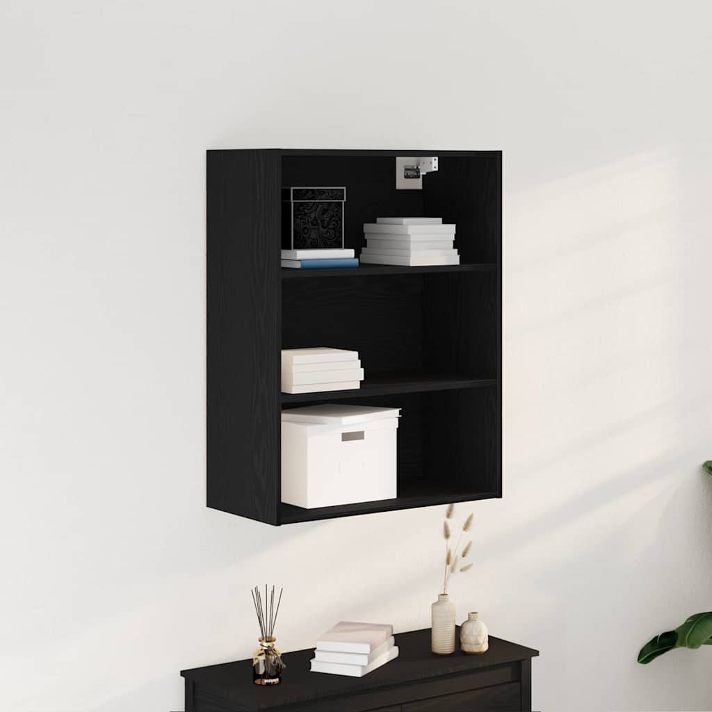 Hængende Vægs Cabinet Sort eg 69,5 x 32,5 x 90 cm