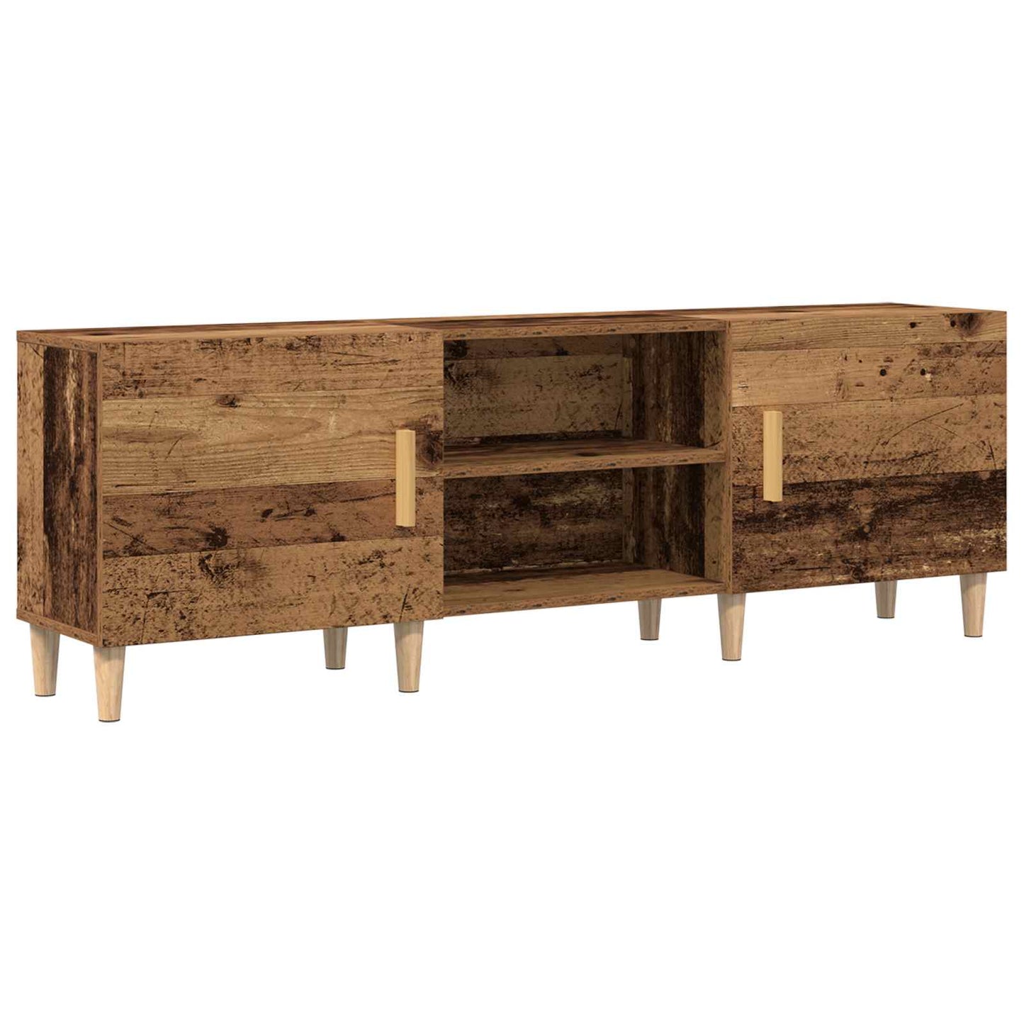 TV-skab 150 x 30 x 50 cm Gammelt træ Konstrueret træ