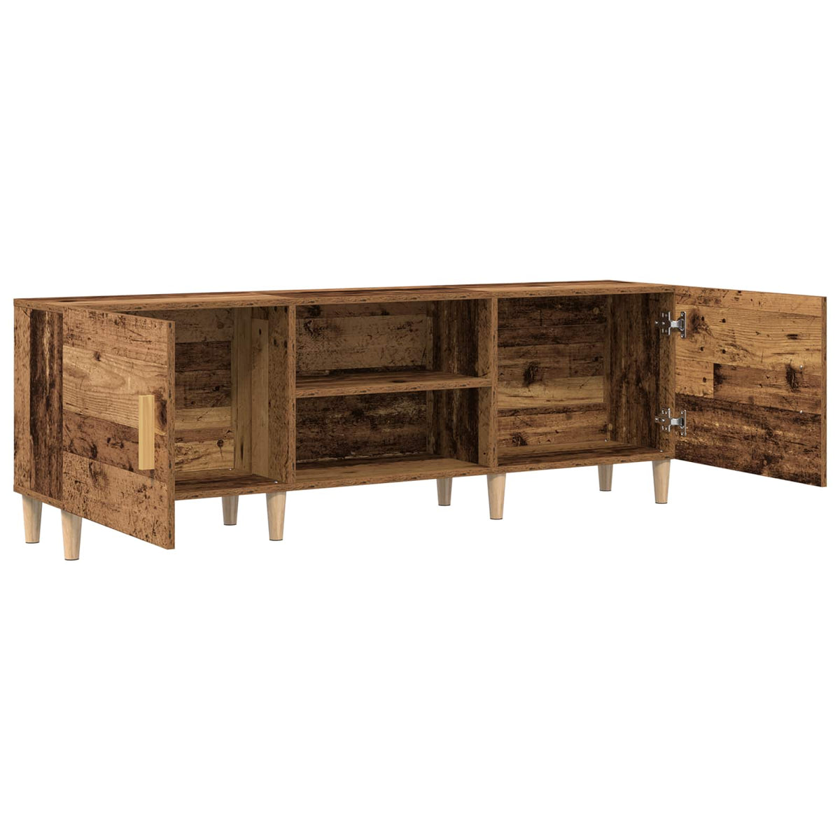 TV-skab 150 x 30 x 50 cm Gammelt træ Konstrueret træ