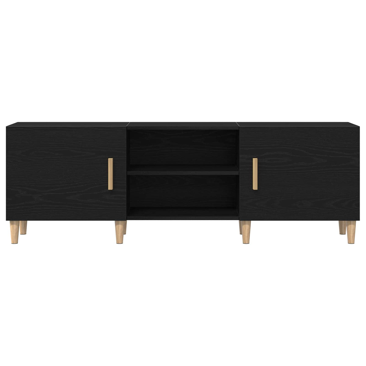 TV-skab 150 x 30 x 50 cm Sort eg Konstrueret træ