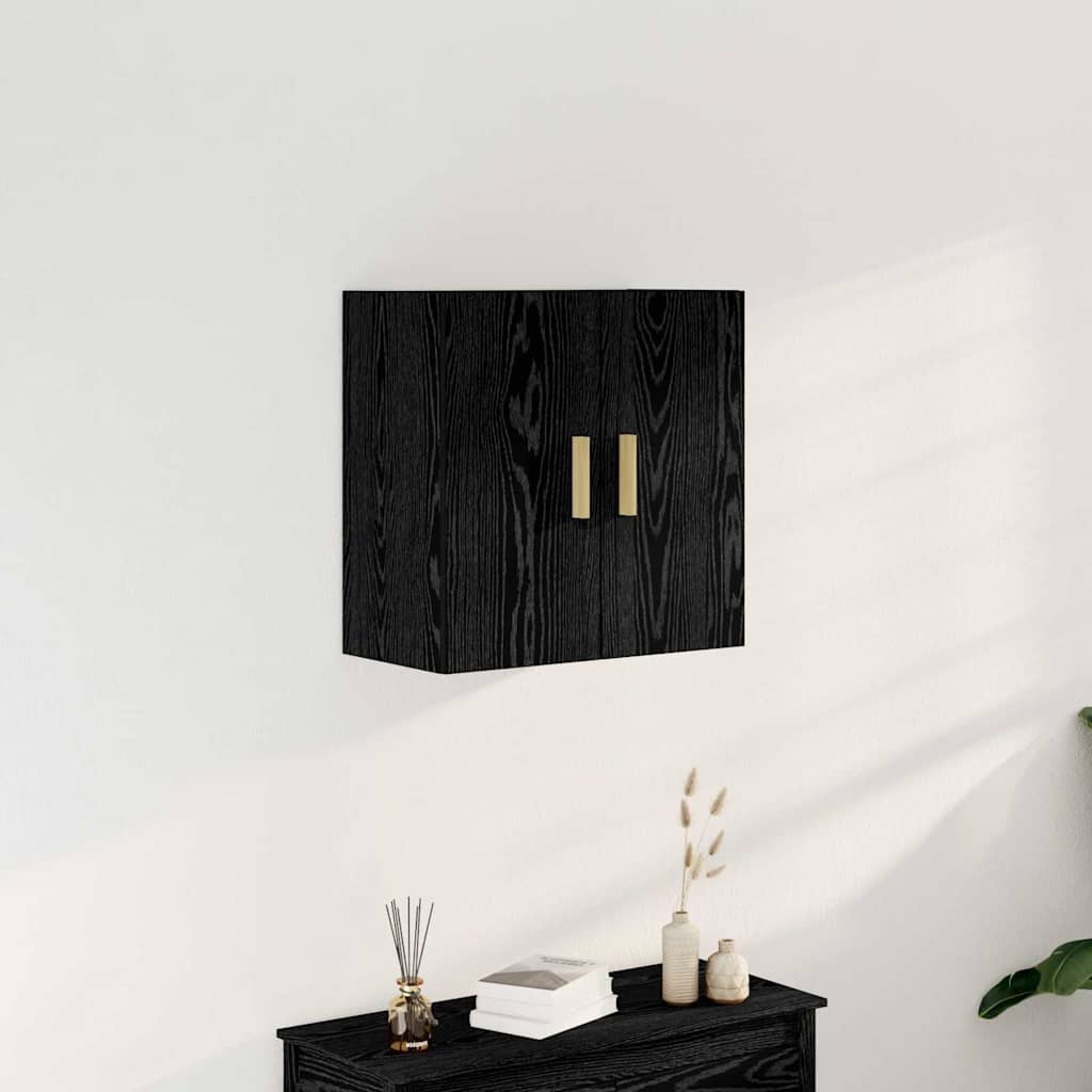 Vægskab 60 x 30 x 60 cm Konstrueret træ Sort eg
