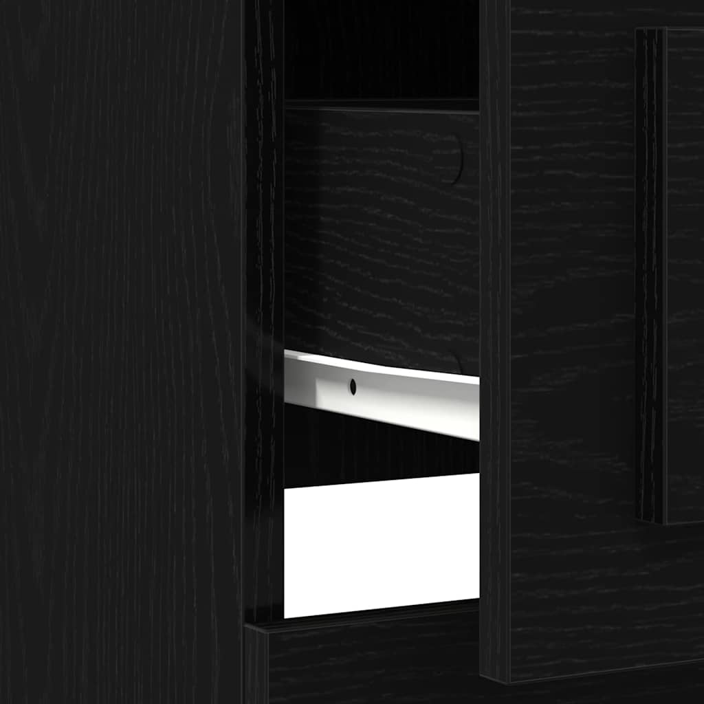 Highboard Sort eg 36 x 35.5 x 103.5 cm Konstrueret træ